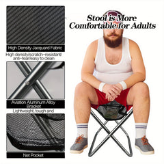 Portable Folding Stool With Carry Bag for Outdoor Travel Hiking BBQ Fishing