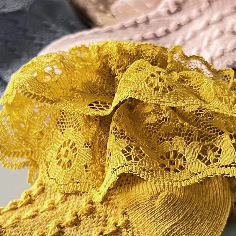 Infant Girls Ruffle Lace Socks Dressy Short Socks