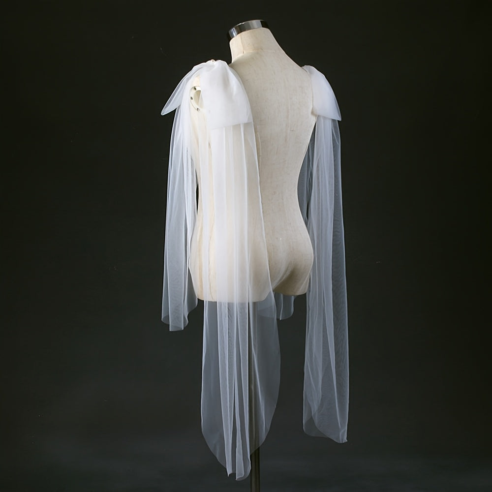 Romantic Mesh Bow Shoulder Accessories for Women