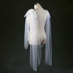 Romantic Mesh Bow Shoulder Accessories for Women