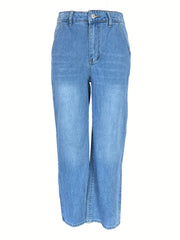 Baggy Loose Fit Straight Jeans Women's Denim Pants