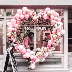 Heart Shaped Balloon Arch Wreath Ring for Events