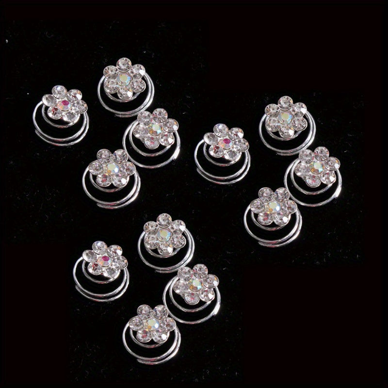 Crystal Faux Pearl Hair Ring Wedding Head Jewelry