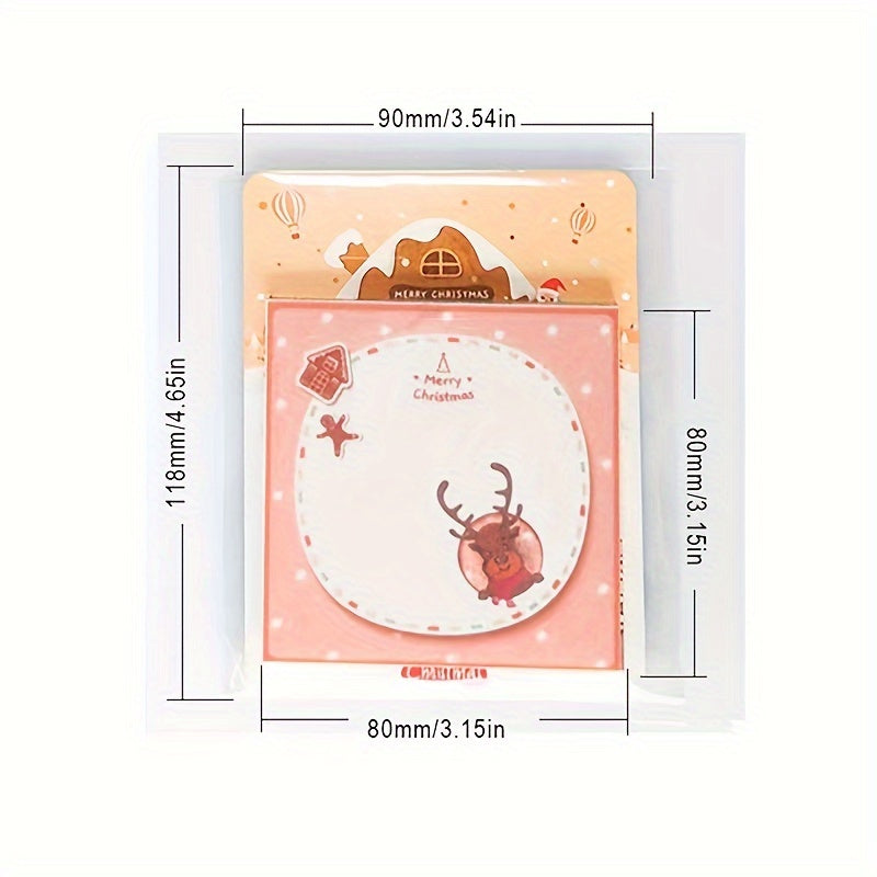 Christmas Cartoon Sticky Notes Student Memo Office Memos N Times Stickers