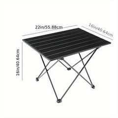 Portable Folding Camping Table Aluminum Alloy Outdoor Hiking Fishing