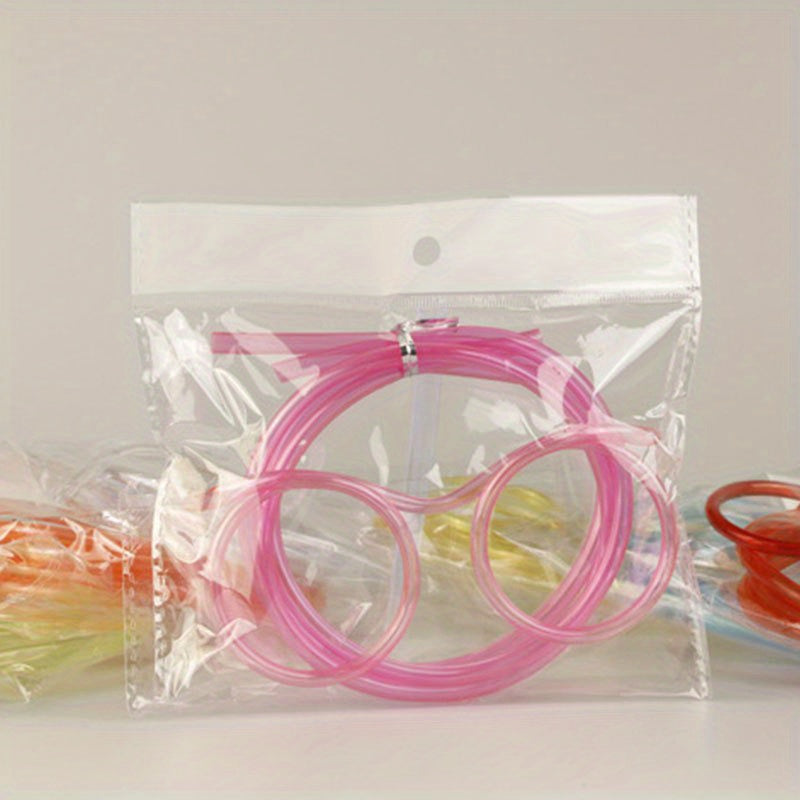 Funny Flexible Drinking Straw Glasses for Kids Birthday Party
