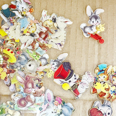 30pcs Animal Bronzing PET Sticker Pack Journal Decoration DIY