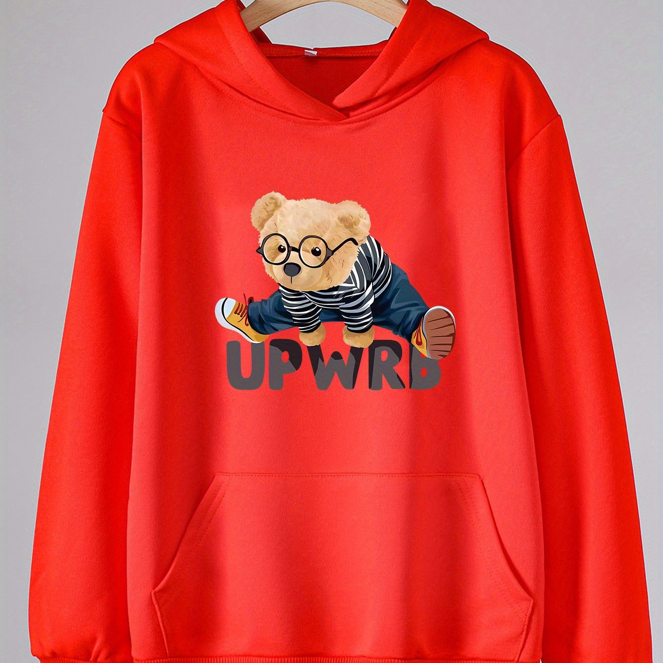 Girls Dance Bear Long Sleeve Hooded Sweatshirt for Spring Fall Christmas Gift