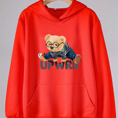 Girls Dance Bear Long Sleeve Hooded Sweatshirt for Spring Fall Christmas Gift