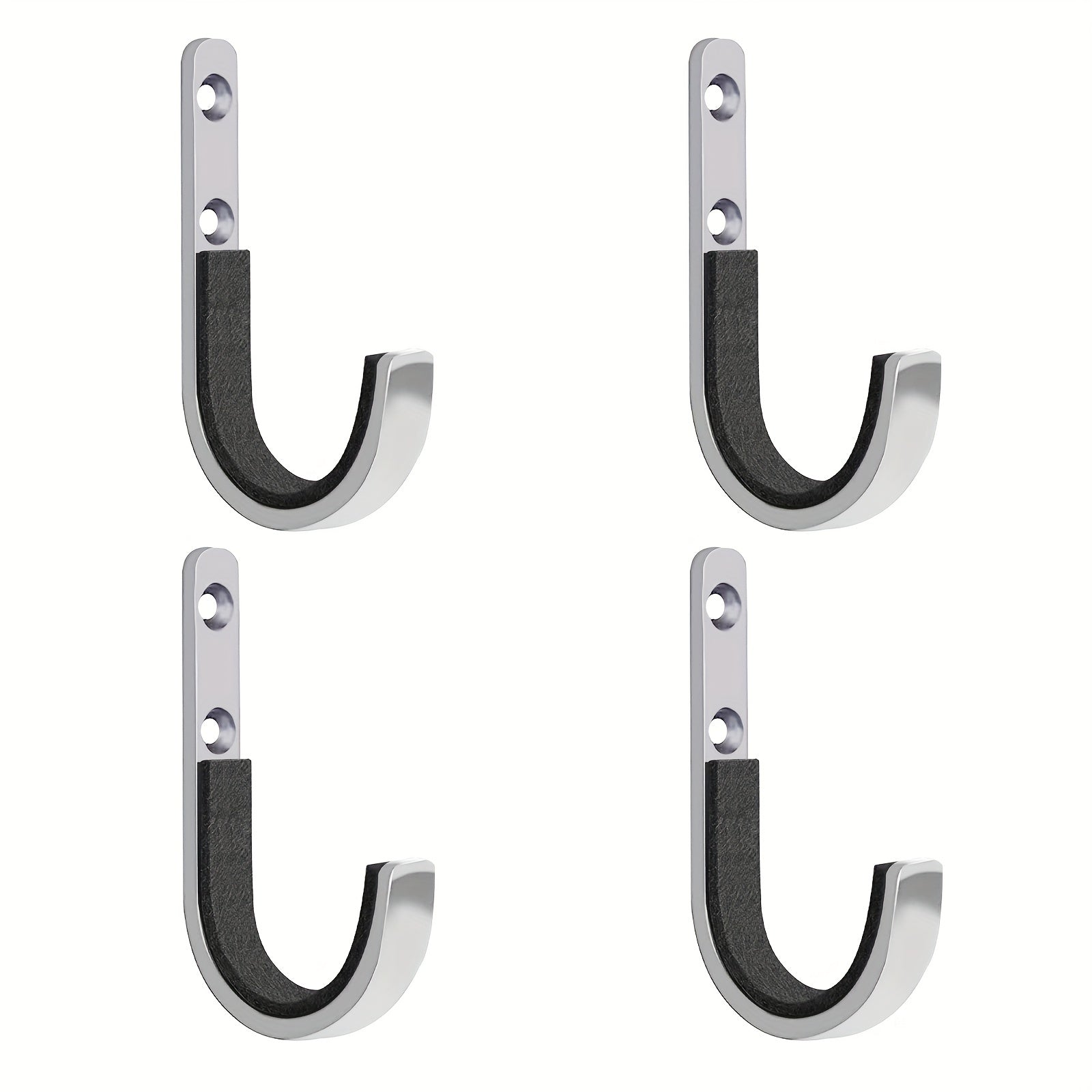 4pcs Heavy Duty Horizontal Wall Mounts with Padding
