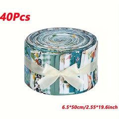 40pcs Floral Printed Quilting Fabric Cotton Craft DIY Doll Clothes Fabric