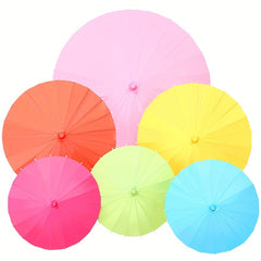 Mini Paper Umbrella Coloring Props Decoration