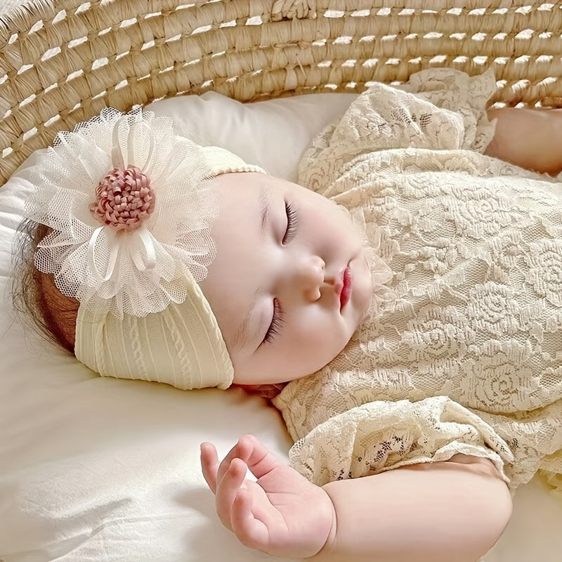 Baby Girls Mesh Flowers Headband Hair Accessories