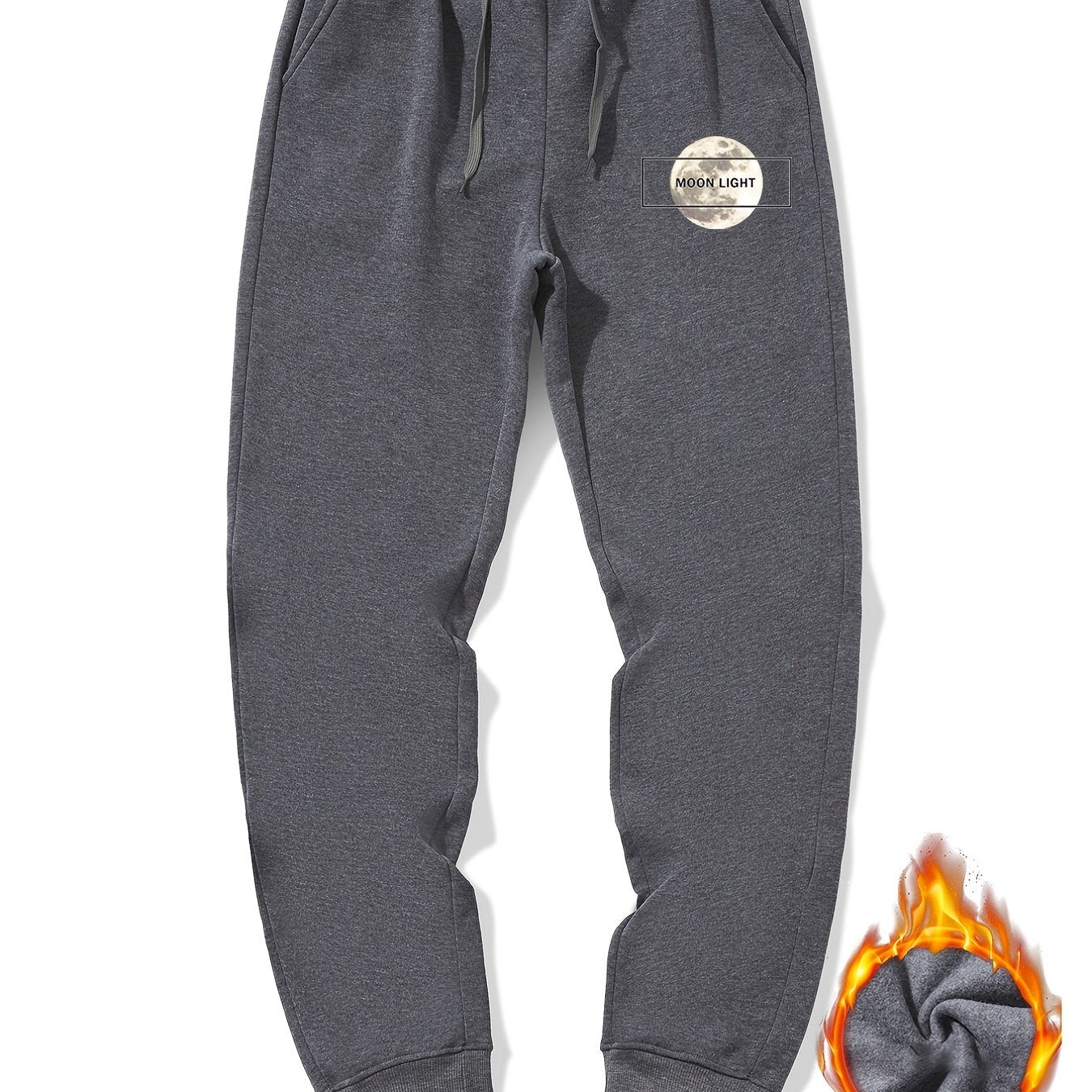 Men's Moon Light Sherpa Fleece Drawstring Sweatpants