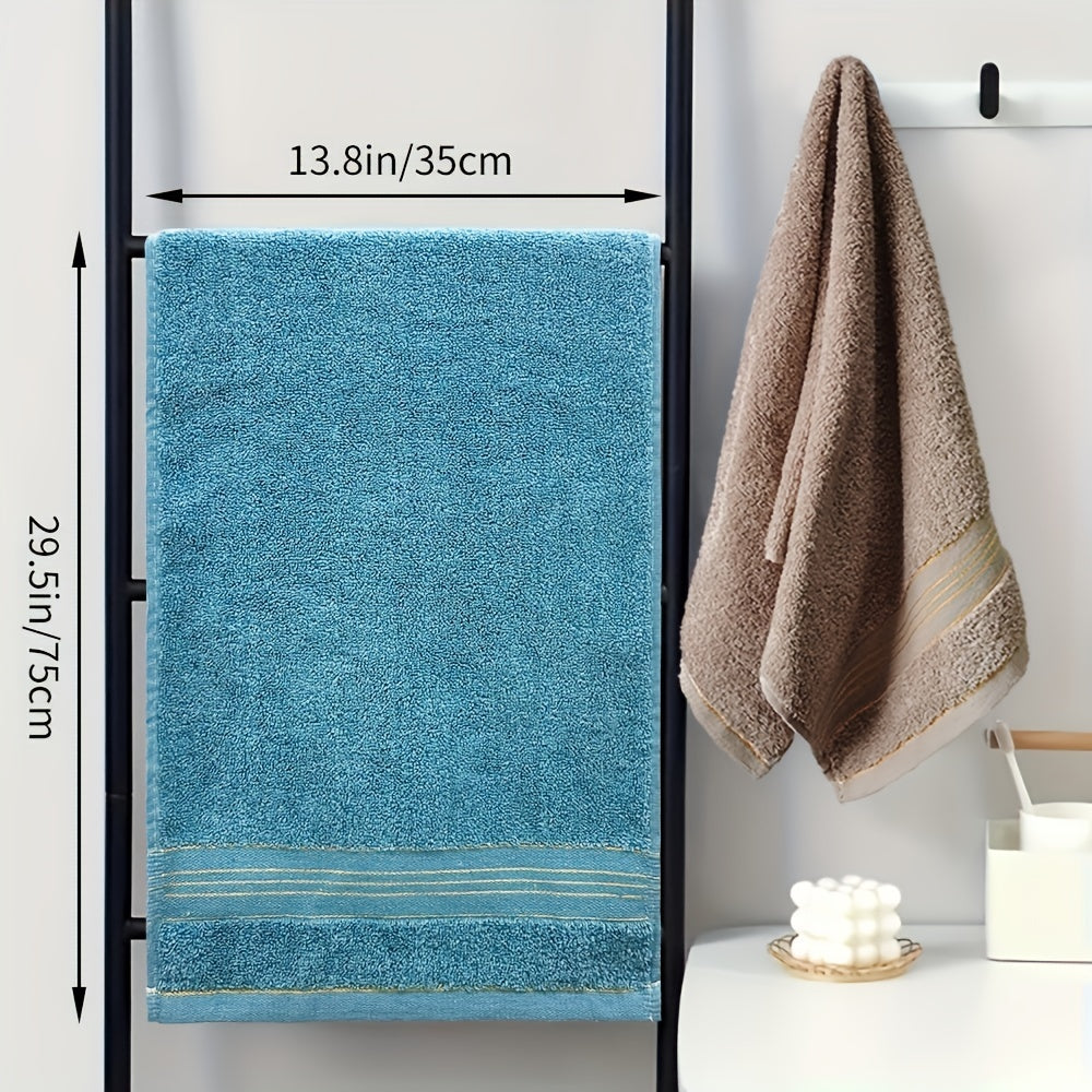 Embroidered Towel Set, Absorbent & Quick Dry, 13.8x29.5in