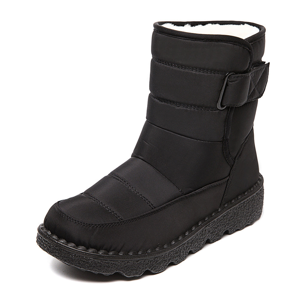 Women's Waterproof Snow Boots Round Toe Warm Non Slip Shoes