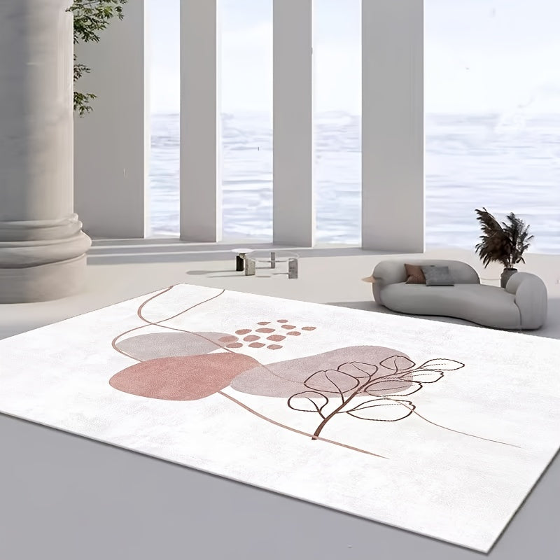 Modern Minimalist Area Rug Living Room Non-slip Soft Polyester Carpet