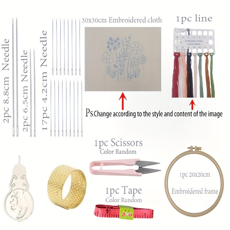 DIY Embroidery Set Halloween Pattern Gift Embroidery Frame