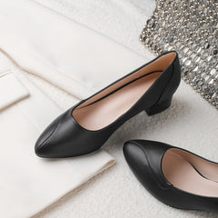 Block Heel Court Shoes Solid Pumps Women's Footwear