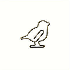 Bronze Bird Small Figure Paper Clips