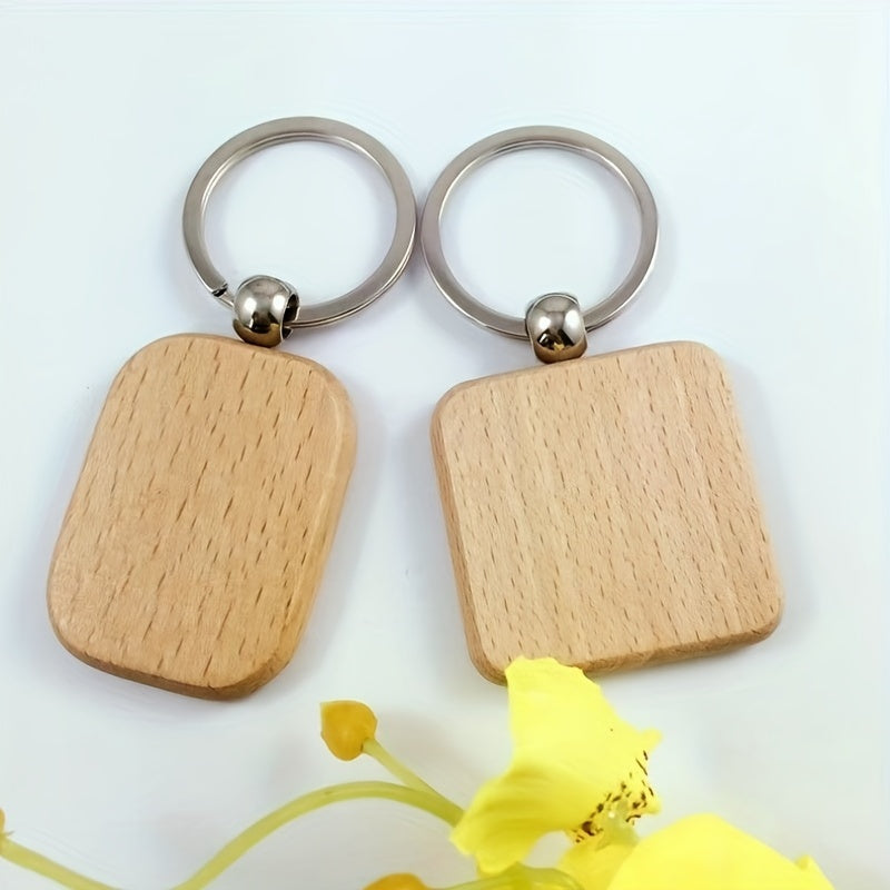5pcs Wooden KeyChain Gift for Boys Girls Teen Party