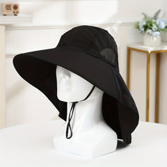 Adjustable Sun Hat UV Protection Wide Brim Safari Fishing
