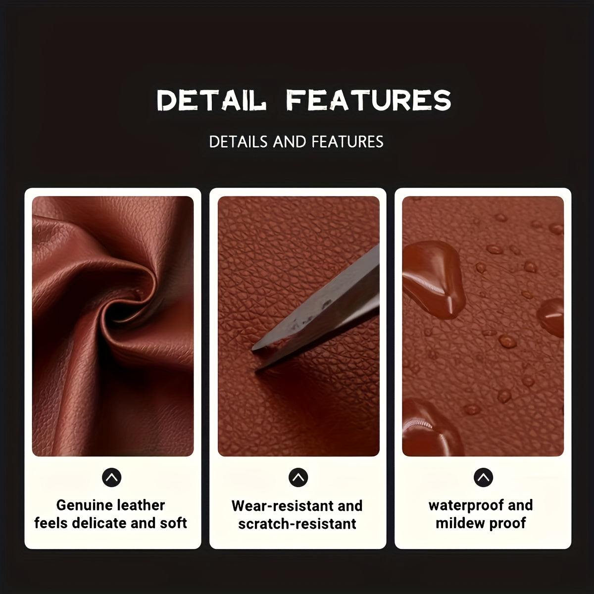 Self Adhesive Leather Repair Patch for Sofa Car Seat Upholstery Fabric Sticker