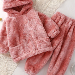 Toddler Girls Flannel Pajamas & Pants Set