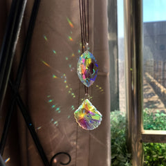 10pcs Colorful Crystal Chandelier Light Drops Pendants Prisms Hanging