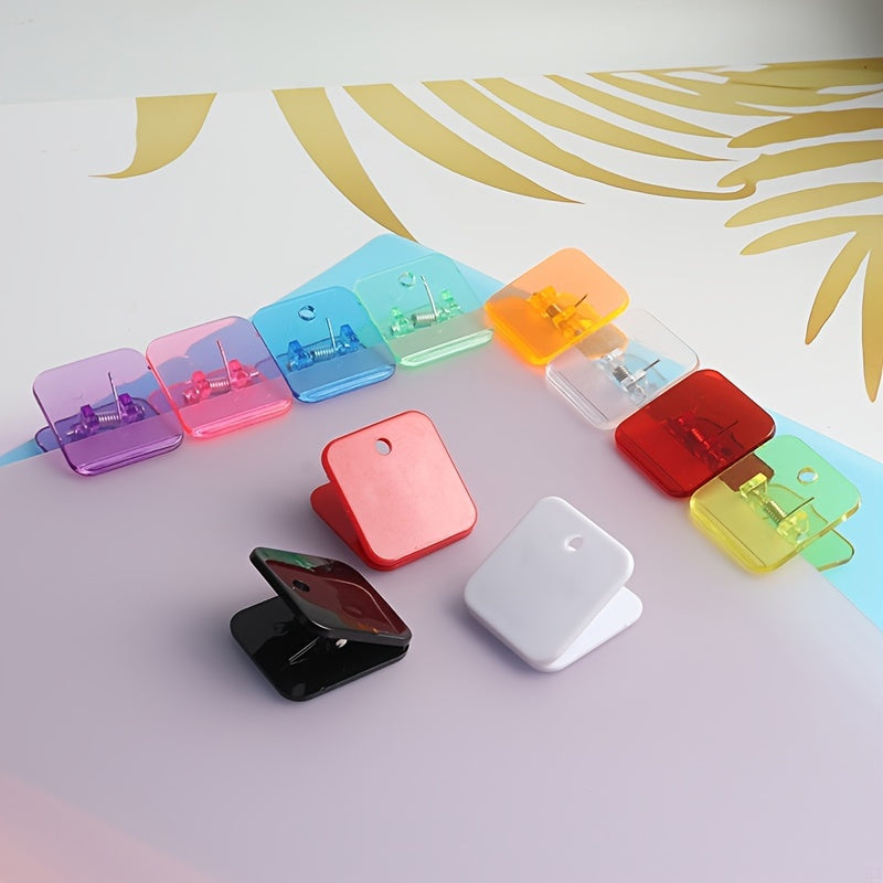 Acrylic Data Test Clip for Journal Diary, Triangle Shape, Long Tail Clip