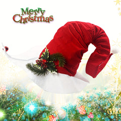 Christmas Headband Red And Santa Hat With Bells Christmas Clothing