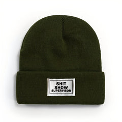 Winter Warm Knitted Hat Outdoor Hip hop Beanie