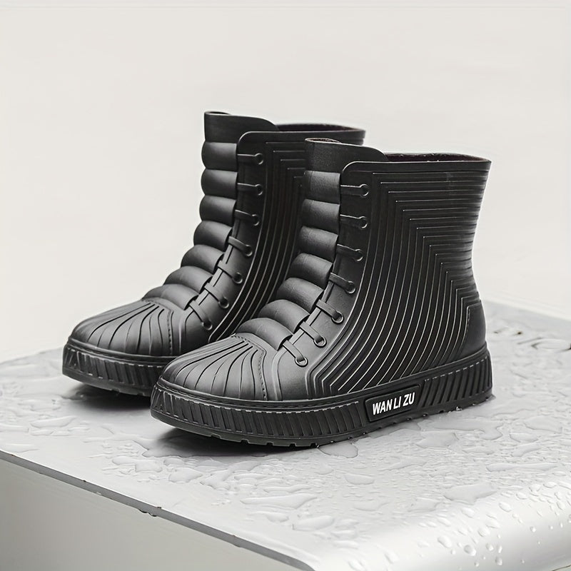 Women's Waterproof Non-slip Rubber Rain Boots for Outdoor Work in Rain