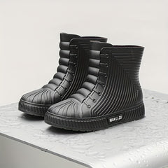 Women's Waterproof Non-slip Rubber Rain Boots for Outdoor Work in Rain