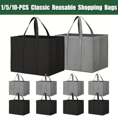 10pcs Reusable Grocery Shopping Bag Large Foldable Tote Bag Washable 16 1 10