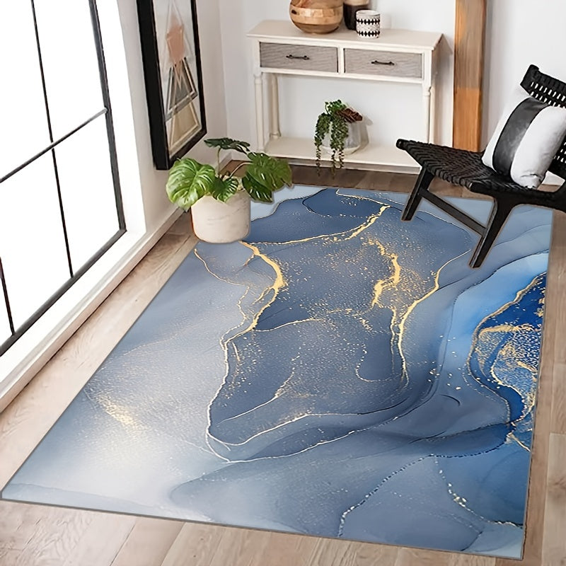 Modern Retro Area Rugs Abstract Living Room Floor Carpet Anti Slip Waterproof