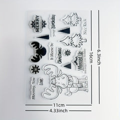 Cartoon Transparent Journal Stamp Reusable Stationery