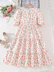 Girls' Ditsy Floral Tunic Dress for School Party