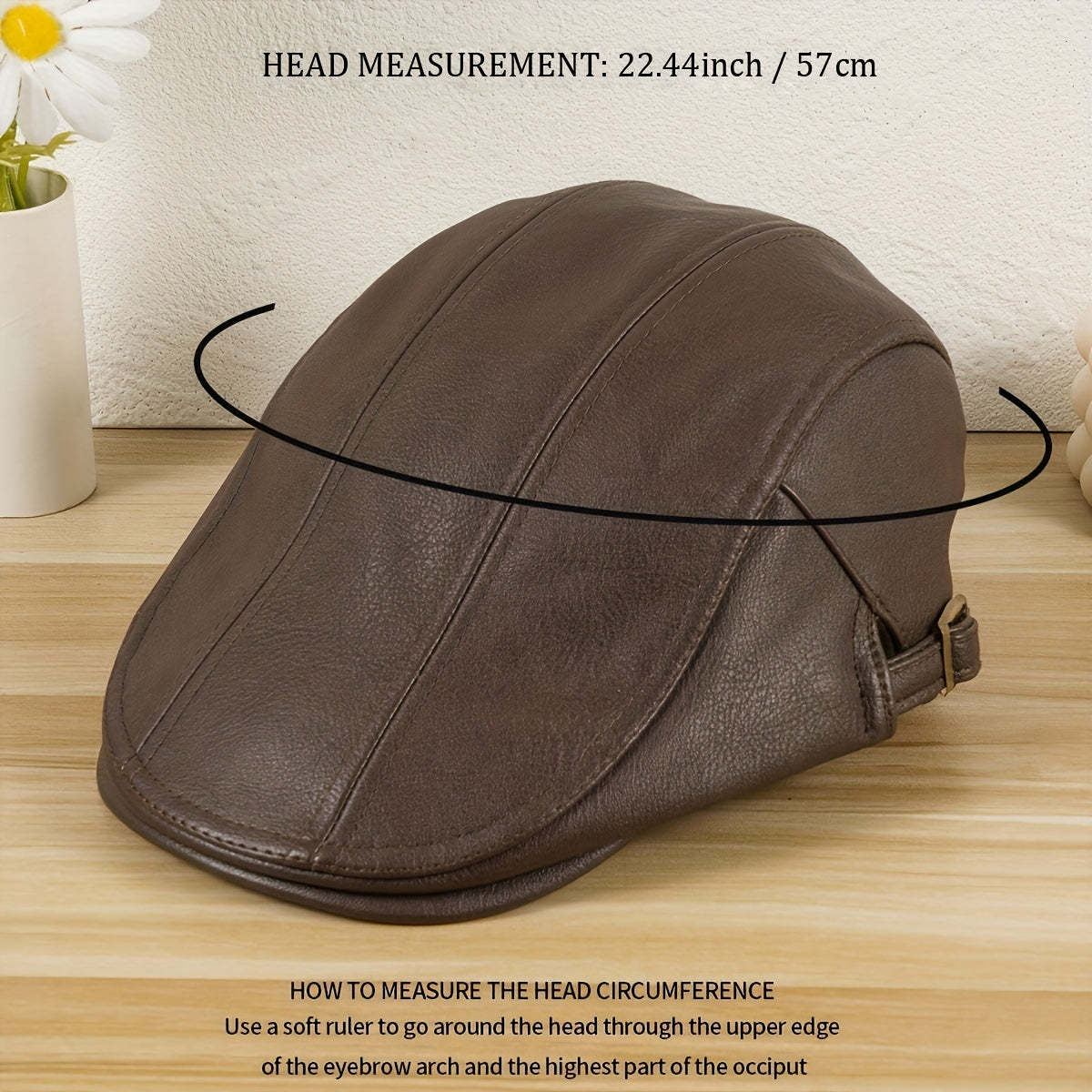 Adjustable Ear Protection Newsboy Cap For Men Women Spring Autumn