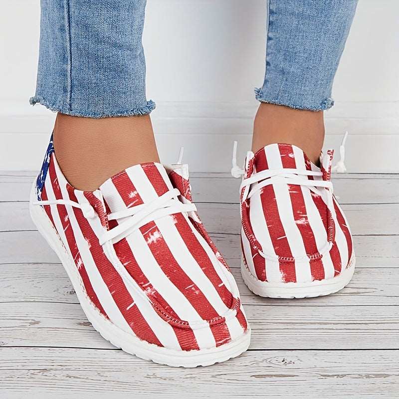 Women's Star Spangled Canvas Sports Shoes