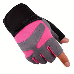 Non slip Breathable Half Finger Gloves for Mountaineering Cycling Weightlifting