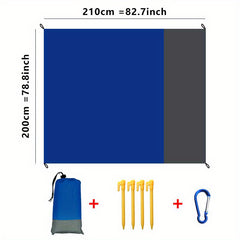 Waterproof Pocket Beach Blanket Portable Mat 82.7in x 78.8in