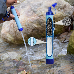 Outdoor Water Filter Straw Emergency Survival Gear Water Purifier Camping