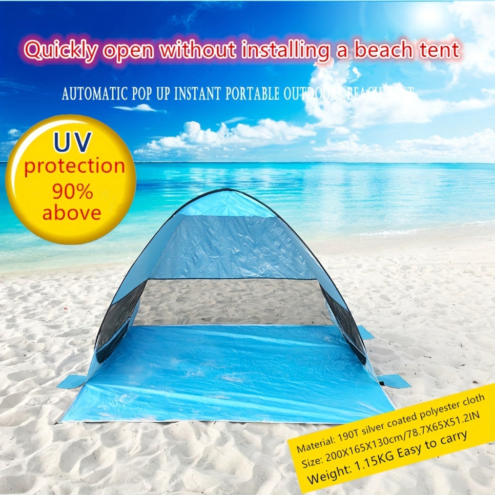 Ultralight Pop Up Beach Tent 2-3 Person Automatic Setup UV50 Protection