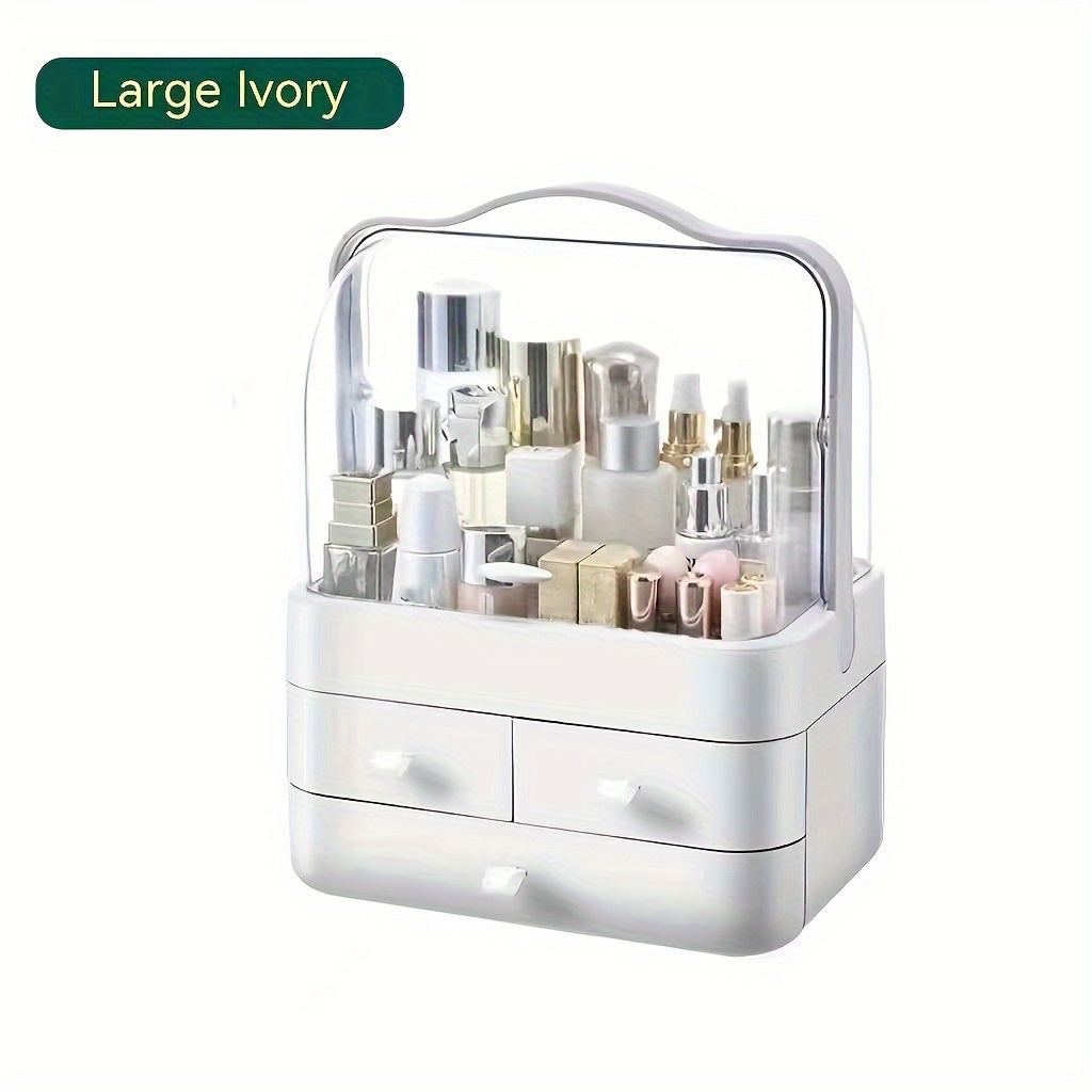 Large Capacity Makeup Organizer with Storage Drawers