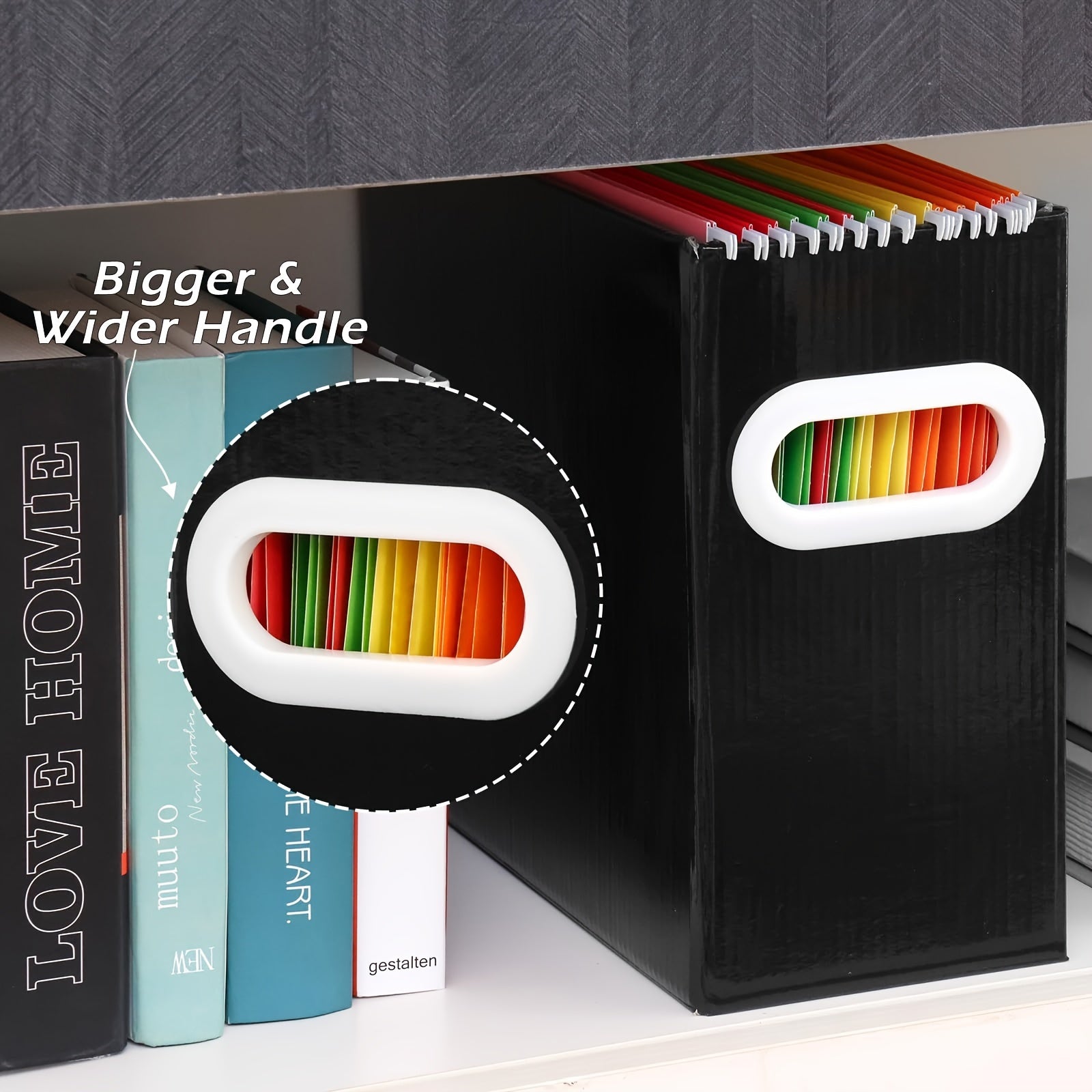 3pcs Durable Files Storage Box for Document