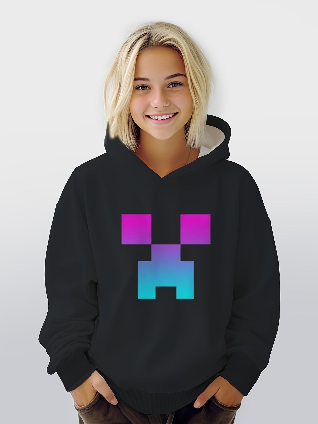 Kids Creative Pattern Hoodies Pullover Spring Fall Sports Gift