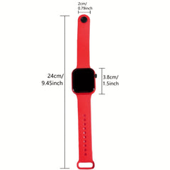 Boho Style Digital Watches Sporty Silicone Strap Plastic Case