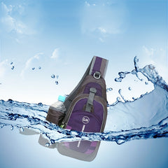 Waterproof Chest Bag with Bottle Holder for Outdoor Activities