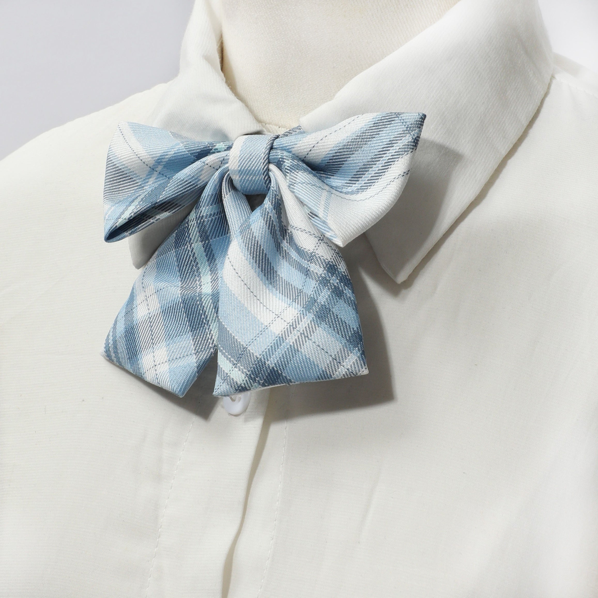 2pcs Plaid Bowtie Women Casual Bow Tie for Party Prom College Style